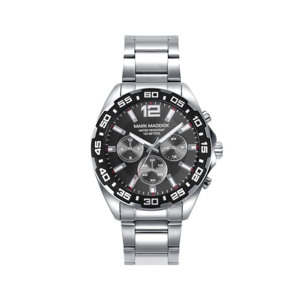 Herrklocka Mark Maddox HM0145-55 Svart Silvrig (Ø 44 mm)