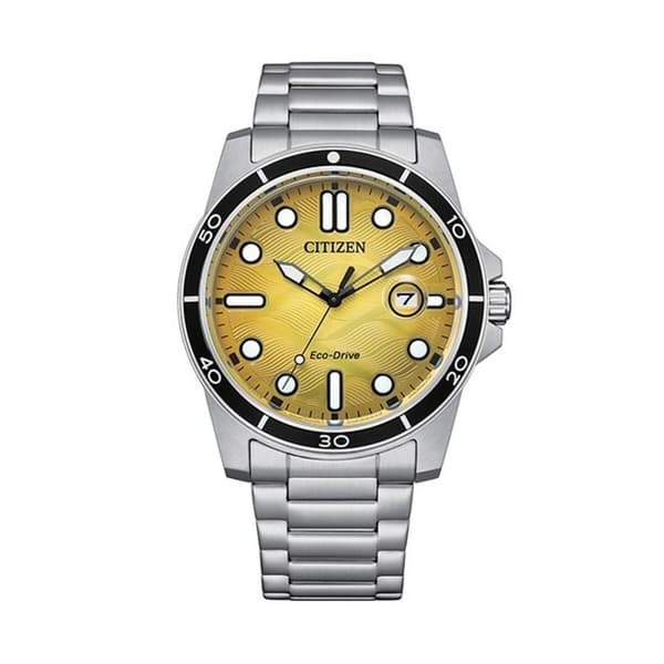 Miesten rannekellot Citizen AW1816-89X Keltainen Hopeinen