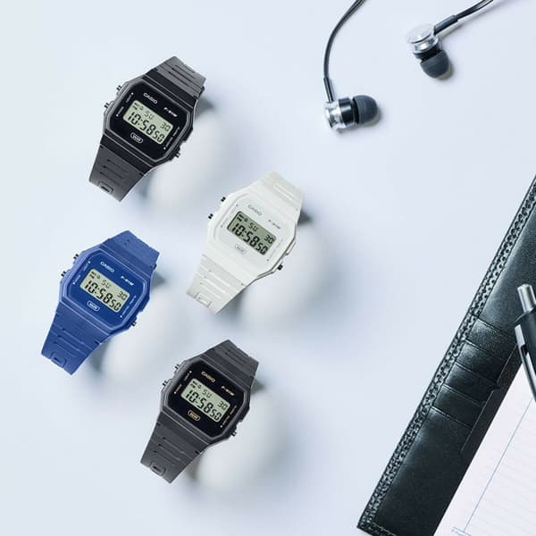 Miesten rannekellot Casio F-91WB-2A1EF (Ø 35 mm)