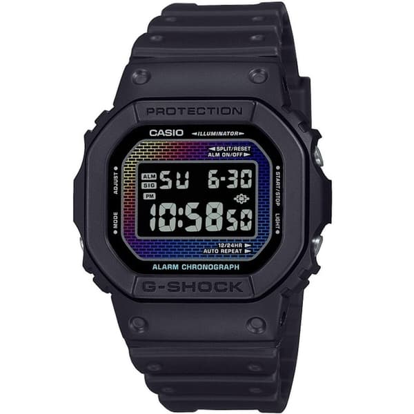 Herrklocka Casio G-Shock THE ORIGIN - RAINBOW BRICK WALL SERIE Svart