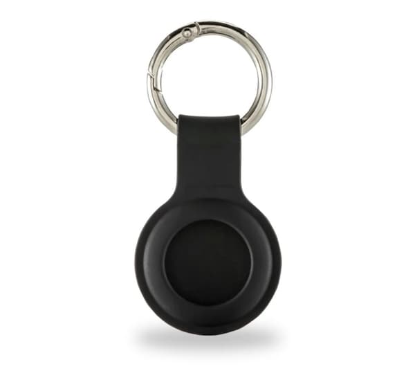 Hama Nyckelring Fantastisk känsla för Apple AirTag Silikonlook Svart