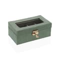 Miniatyrbillede 2 af 2: Æske til ure Versa Grøn Træ MDF 11,5 x 8 x 21 cm