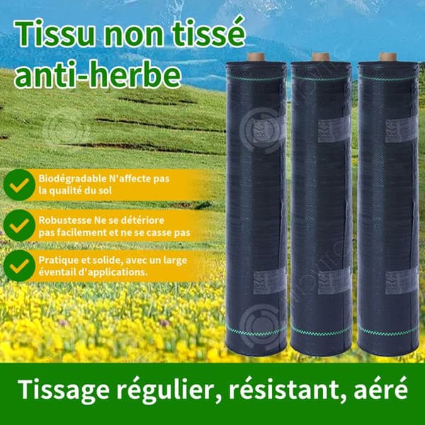 INN Trädgårdskompost 4x15M PE svart ogräsbekämpningsmatta ogräsbekämpningsmembran Garden ogräsbekämpningsmembran