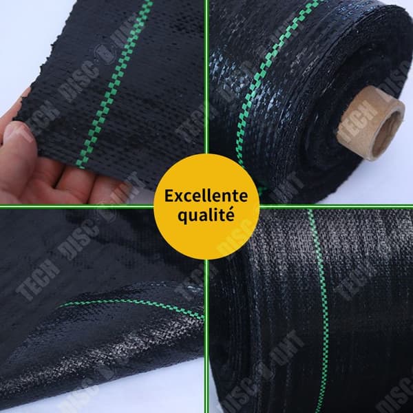 TD Garden Weed Mesh 1,2x50M Polypropen Svart Weed Mata Weed Cover Membran Weed Mulch