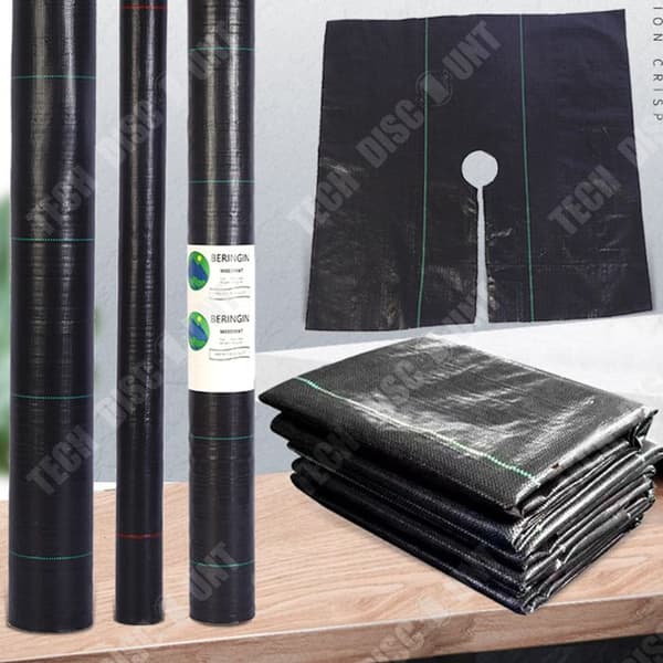 TD® Geotextil Mulch-tyg 3x10m ogräsbekämpningstyg för trädgårdsjordbruks-ogräs Presenningstyg