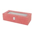 Miniatyrbilde 2 av 2: Eske for klokker Versa Rød Polyester 13,5 x 9 x 30,5 cm