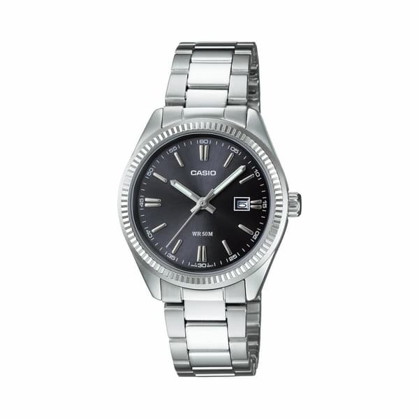 Unisex ur Casio LTP-1302PD-1A1VEG Sølvfarvet (Ø 30 mm)