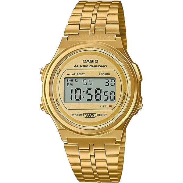 Unisex ur Casio A171WEG-9AEF Guld (Ø 37,5 mm)