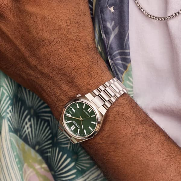 Unisexklocka Citizen NJ0200-50X Silvrig (Ø 37 mm)