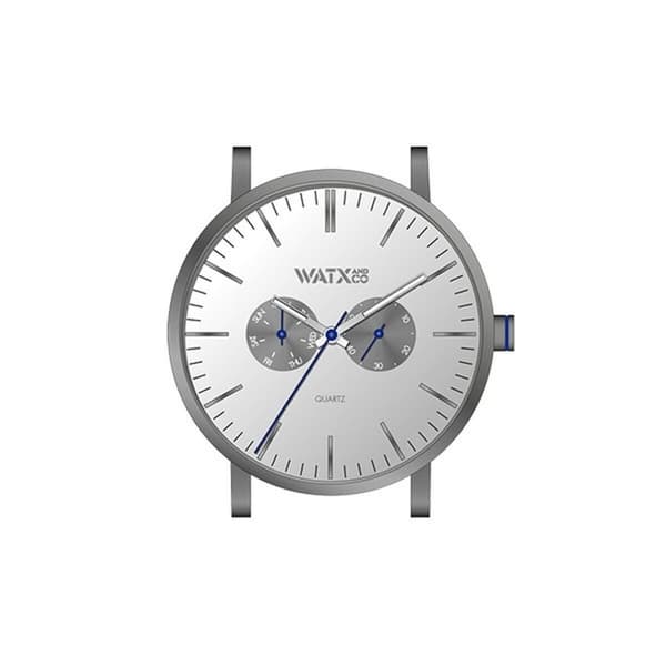 Unisex ur Watx & Colors WXCA2703 Grå Sølvfarvet (Ø 44 mm)