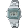 Miniatyrbillede 1 af 2: Unisex ur Casio A168WA-3AYES Grøn Sølvfarvet (Ø 36 mm) (Ø 35 mm)