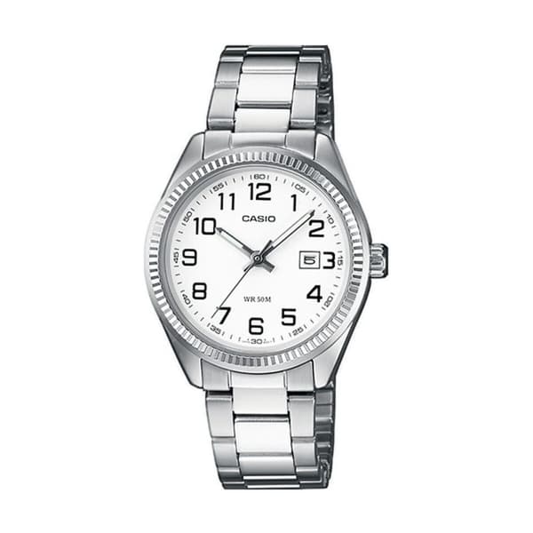 Unisex ur Casio COLLECTION Hvid Sølvfarvet (Ø 30 mm)