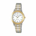 Miniatyrbillede 1 af 3: Unisex ur Casio LTP-1263PG-7BEG Hvid (Ø 27 mm)