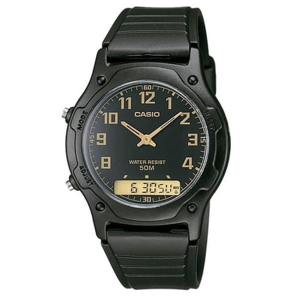 Unisex ur Casio AW-49H-1BVEF Sort (Ø 40 mm) (Ø 39 mm)