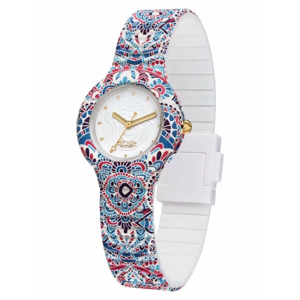 Unisex kellot Hip Hop HWU1040 Valkoinen (Ø 28 mm)