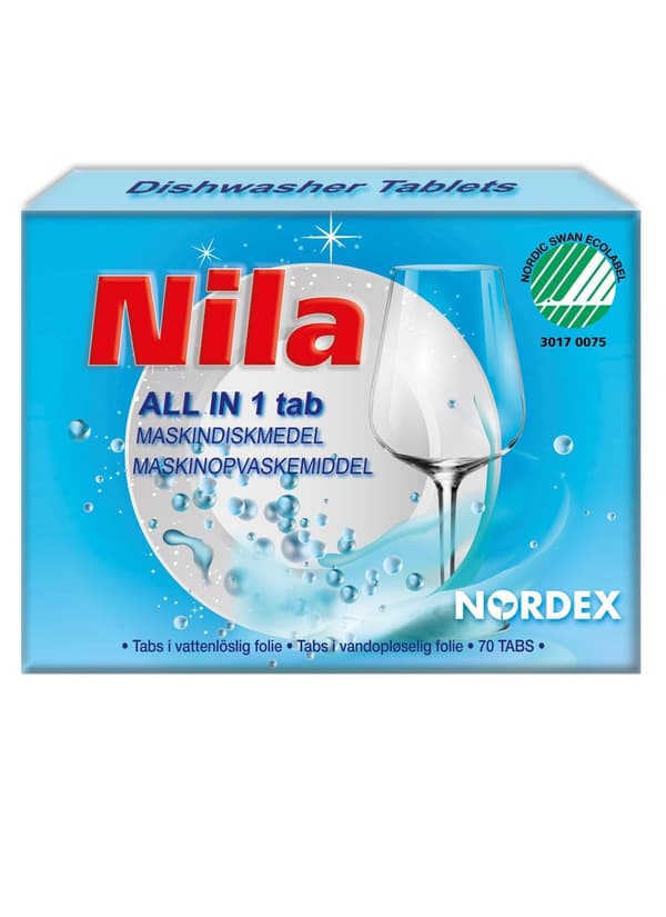 Maskindisk NILA All in 1 tab. 70/fp