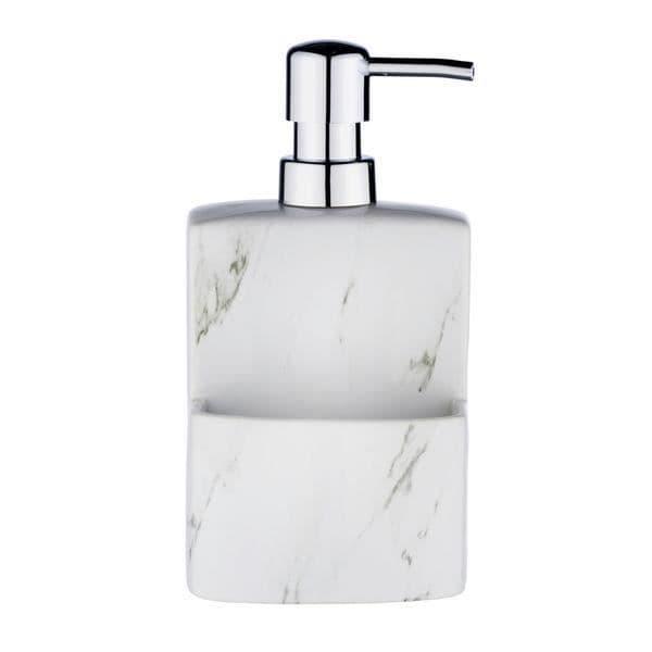 Dispenser för diskmedel - WENKO - Festival - 380 ml - Keramik - marmoreffekt