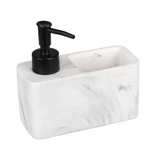 Resa Marbre disktvålsdispenser, tvåldispenser, marmorerad visuell med svampfack (ingår),