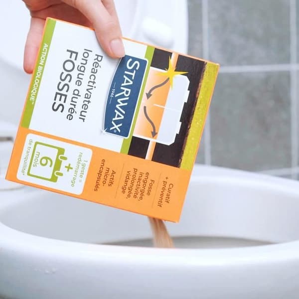 Reaktivator för blockerade gropar - STARWAX - 500 g - Biologisk verkan