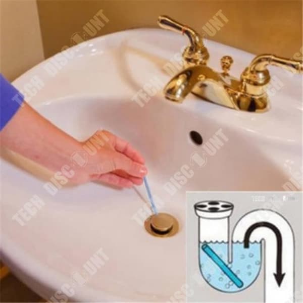 TD® Cleaner avloppsrengöringsstav rör rensa igen lukt kökssanering toalettpinne borstkar sanitetsgods