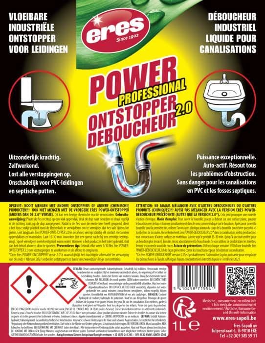 Professionell avblockerare för envisa blockeringar - Eres - 1000 ml