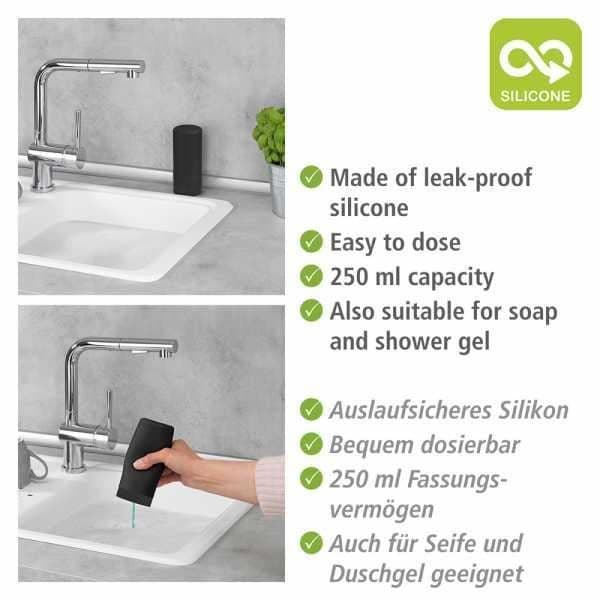 Easy Squeez-e Dish Soap Dispenser för kök, Premium, Enkel Dosering, Silikon Tvål Dispenser