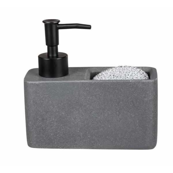Resa diskmedelsdispenser, tvåldispenser, natursten visuell med svampfack (ingår),