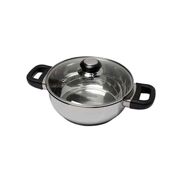 BAUMALU 331974 24 cm holländsk ugn i rostfritt stål + bakelit safirglasskydd