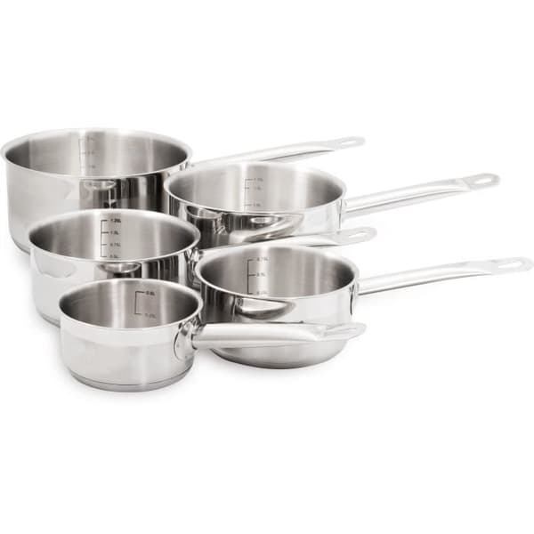 BAUMALU 344200 Krukor i rostfritt stål i serie 5 Gastronomi 12 till 20 cm