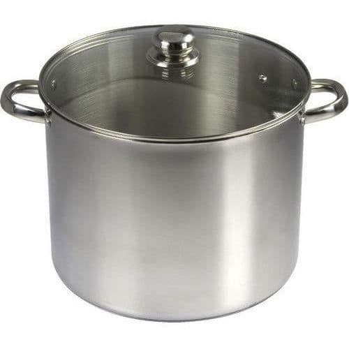 BAUMALU Catering i rostfritt stål + glaslock - 30 cm