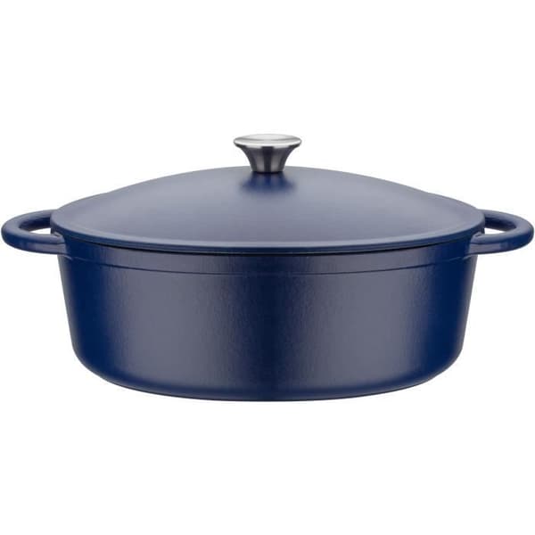 GSW - Blue Magic - Cocotte - 33 x 26 cm - Gjutjärn - Blå - Alla värmekällor inklusive induktion