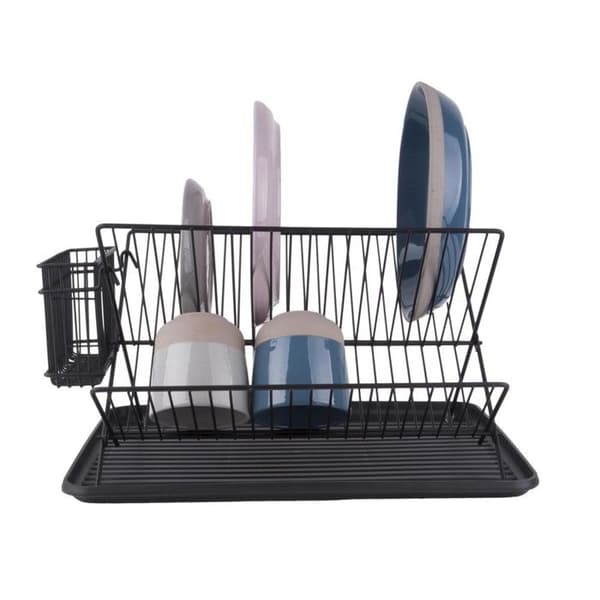 Diskavlopp - Design - Metall - Svart - 36,5x29,5x23,5 cm - Kökstillbehör