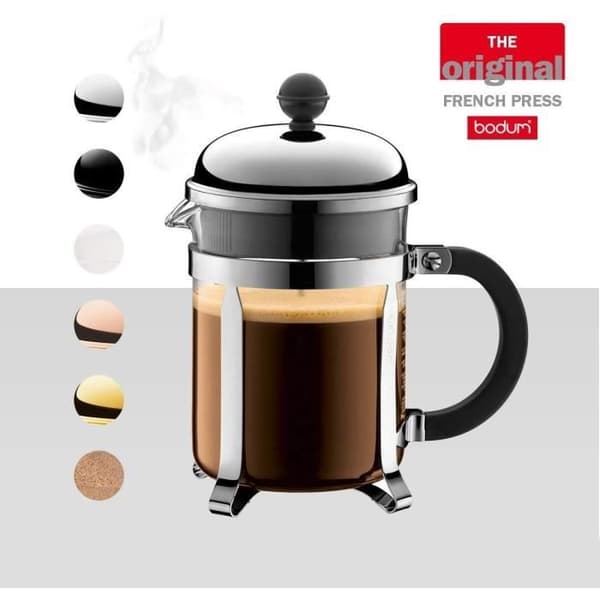 CHAMBORD - BODUM Kolvkaffe, 4 koppar, 0,5 L, rostfritt stål