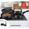 Miniatyrbild 6 av 6: Matlagningsbatteri 10 rum Arthur Martin - Aluminium - Alla lampor utom induktion - Svart