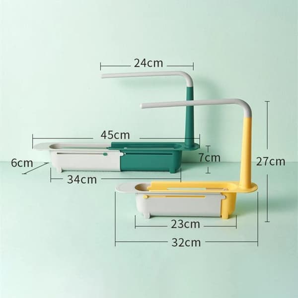 23,5-40cm multifunktionellt infällbart avloppsställ, stabilt och hållbart, lätt att installera