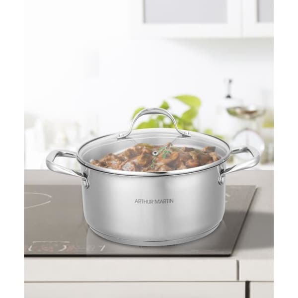 AM0073 Arthur Martin Stockpot 32 cm med lock  Rostfritt stål  Alla värmekällor inklusive induktion