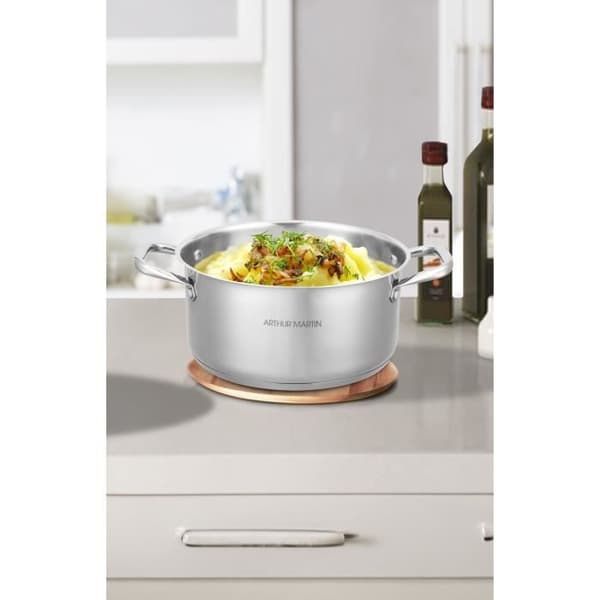 AM1022 Arthur Martin Stockpot 36 cm med lock  Rostfritt stål  Alla värmekällor inklusive induktion