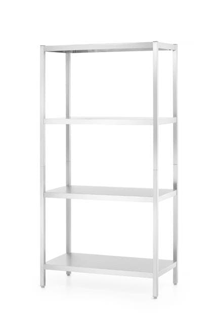 5-hylders skruet hylde, pakket i papkasse, foldbare ben, HENDI, 900x450x(H)1800mm Basisvariant
