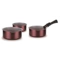 Pikkukuva 2 / 2: Set med 3 kastruller - ARTHUR MARTIN - AM1088 - Alla värmekällor inklusive induktion - 16/18/20 cm + 1 avtagbart handtag - Aluminium