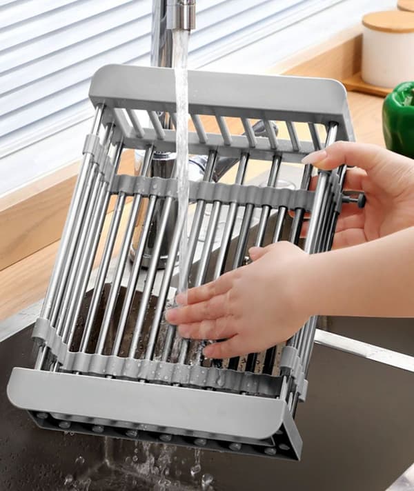 Teleskopisk opvasker 322101A Grå