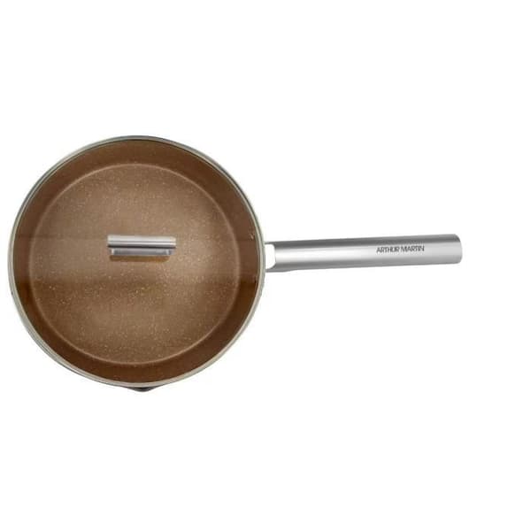 Sautépanna - ARTHUR MARTIN - AM3542 - 28 cm med lock - Smidd aluminium - Alla värmekällor inklusive induktion + ugn