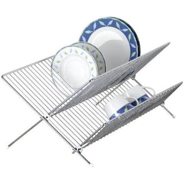 WENKO Diskavlopp Duo, Diskavlopp 2 fack för köksförvaring och organisering, metall, 47,5 x 22 x 33 cm