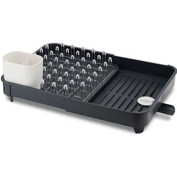 Dräneringsställ - Joseph Joseph - Förläng - Utdragbar upp till 52,5 cm - Svart - Modern design