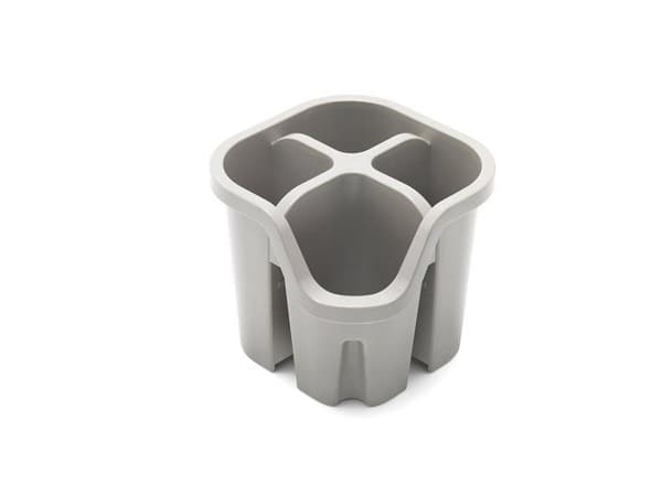 Egouttoir för bestick Addis - 517972 - Egouttoir för bestick med 4 fack - Svamp, 14 x 14 x 13 cm