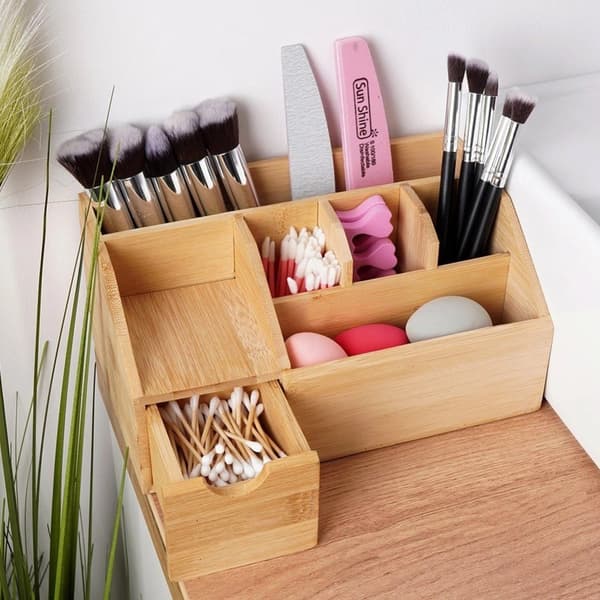 Bambu sminkorganisator 24x15x11 cm