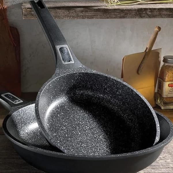 Gjuten aluminium wok - GSW - EASY CLICK - 28 cm - Induktion