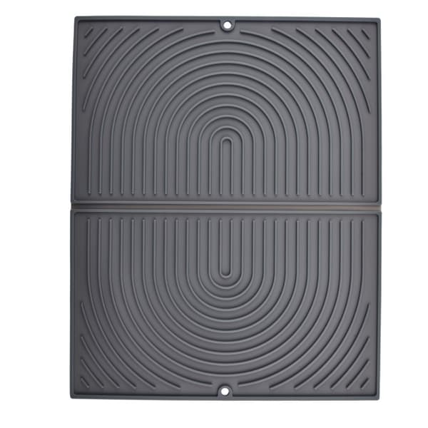 Torkmatta, Siliconbesticktorkmatta – Halkfri och Fällbar Vattendräneringsmatta 51cm x 41cm