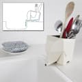 Miniatyrbild 2 av 4: TD® White Elephant Shape Bestickhållare Plast Bestickbricka