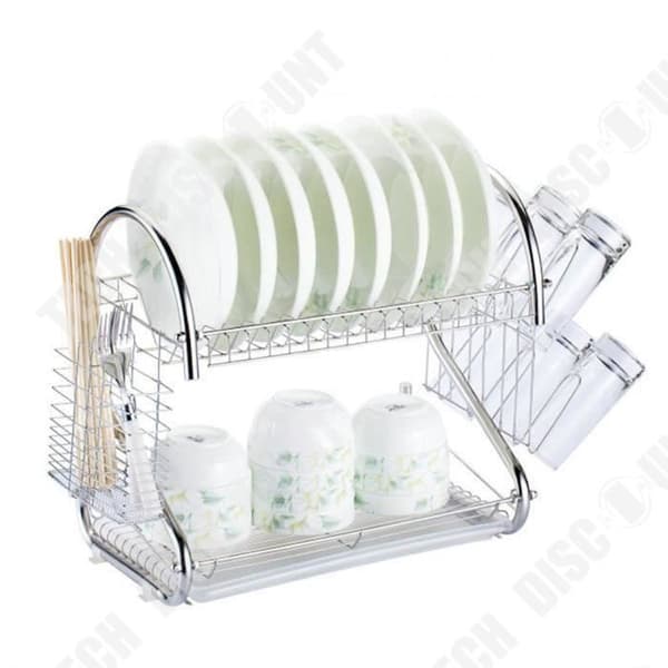 TD® ROSTFRITT DISHÄLLOR MED BEDICKSHÅLLARE / VERKTYGSHÅLLARE / KÖKSTILLBEHÖR / KÖKSREDSKAP