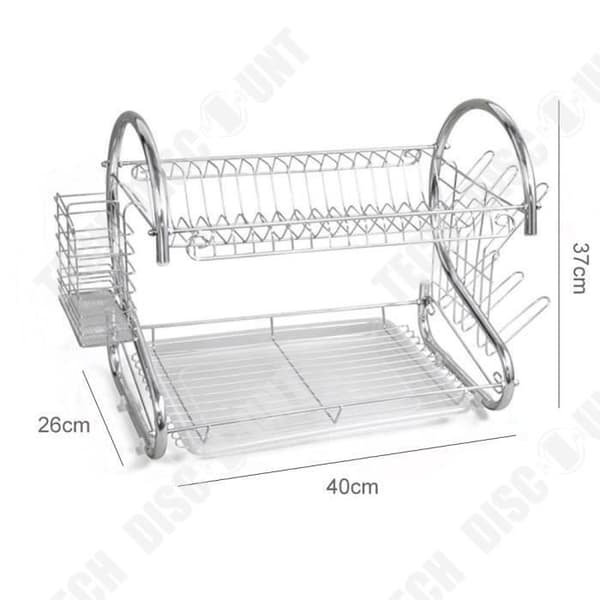 TD® Bestickavlopp Krom Design Plast Krom Stål Torrt bestick Dränera Platta tallrikar Rengör diskgods